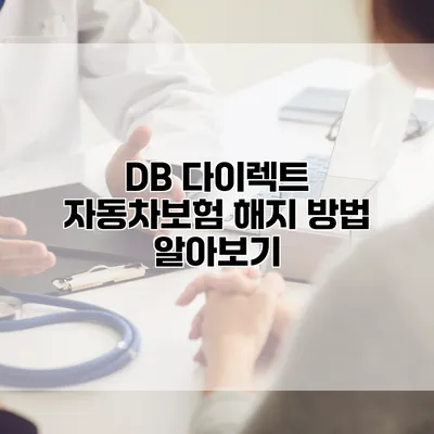 DB 다이렉트 자동차보험 해지 방법 알아보기
