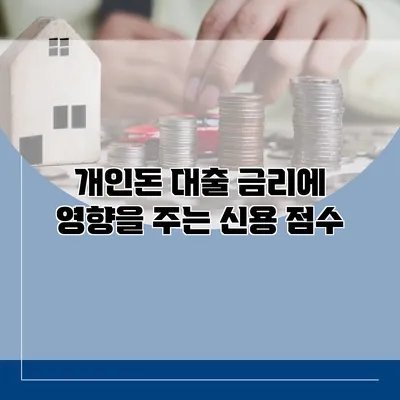 개인돈 대출 금리에 영향을 주는 신용 점수