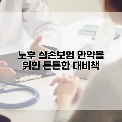노후 실손보험 만약을 위한 든든한 대비책