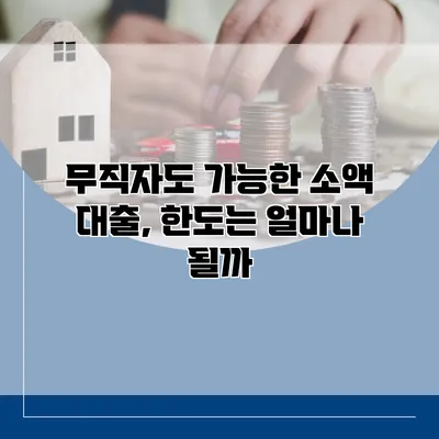 무직자도 가능한 소액 대출, 한도는 얼마나 될까?