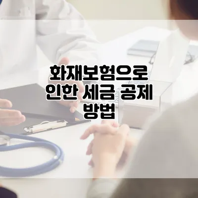 화재보험으로 인한 세금 공제 방법