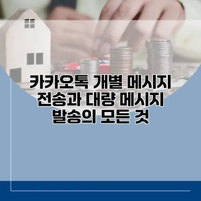 카카오톡 개별 메시지 전송과 대량 메시지 발송의 모든 것